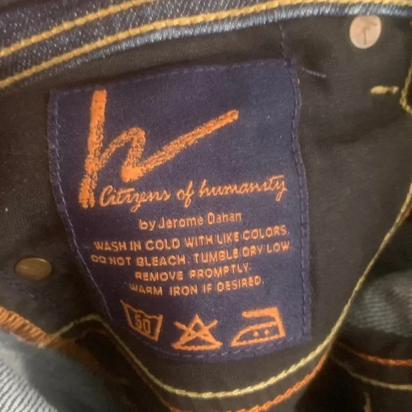 COH Vintage 90s flare Ingrid lo waist Flare Jeans Marbled Acid-wash 29 - Picture 7 of 14